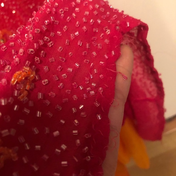 BEAUTIFUL HOT PINK FORM FITTING GOWN - Picture 6 of 8